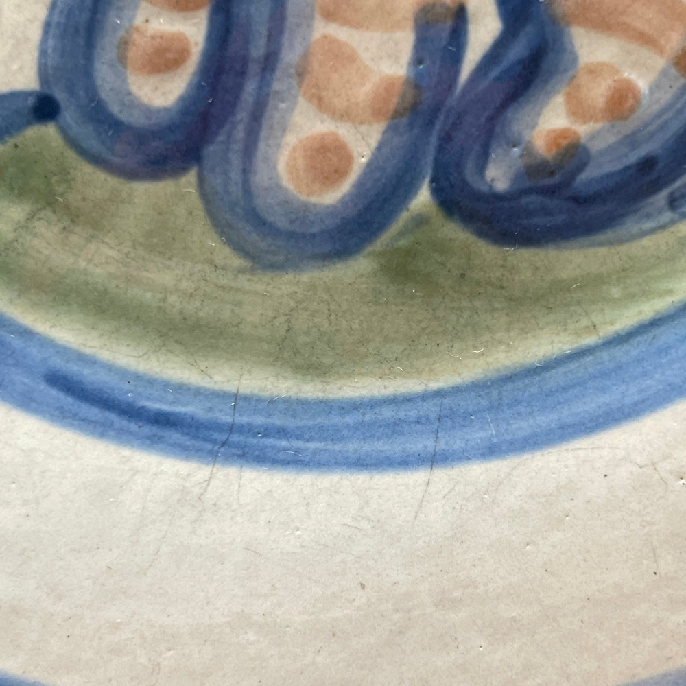 M.A. Hadley Handcrafted and Hand Painted Cat 9" Stoneare‎ Lunch Plate - Picture 3 of 5